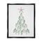 Stupell Industries Flip Flop Beachy Christmas Tree Black Framed Floater Canvas Wall Art